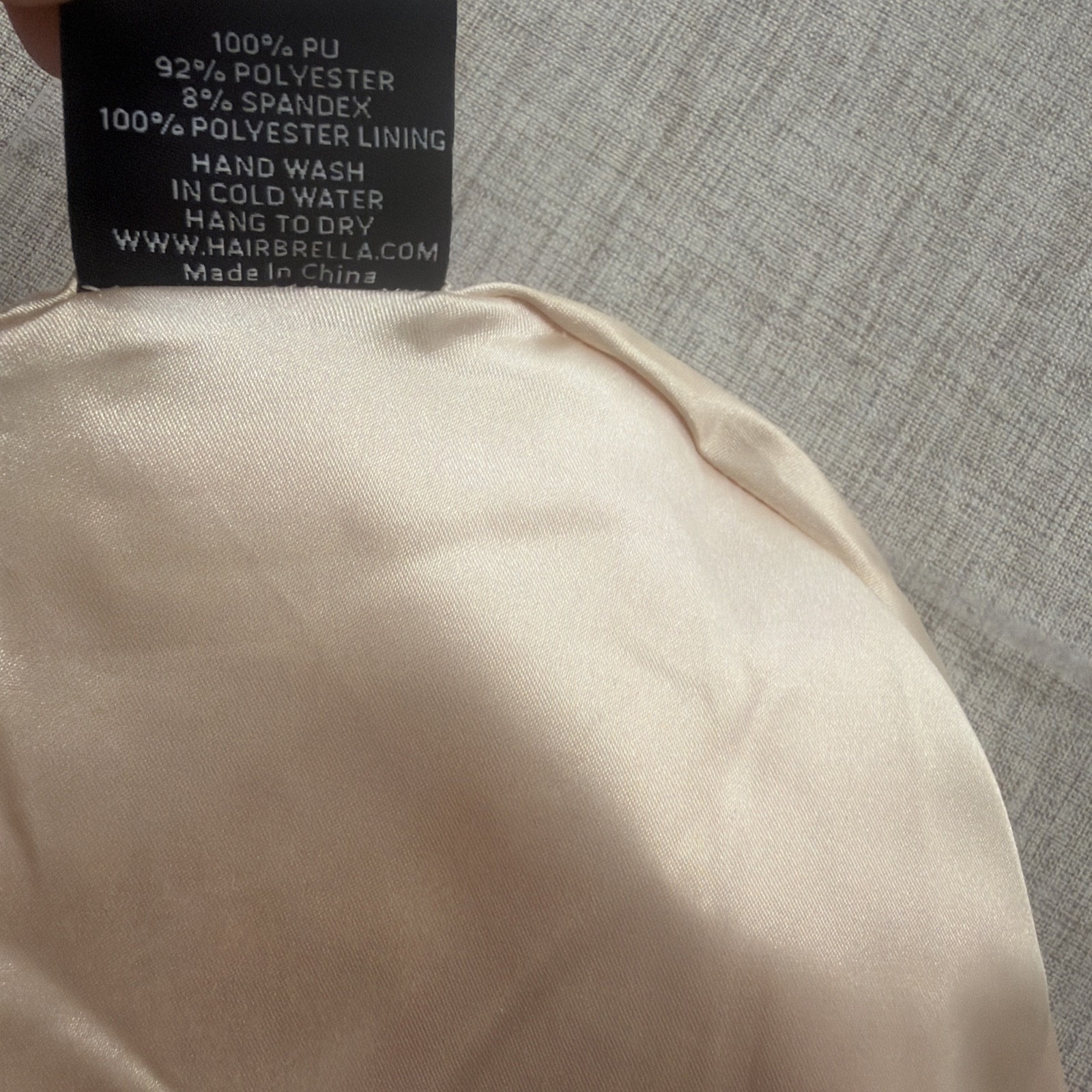 Hairbrella Classic Satin Lined Waterproof & Adjustable Swim Cap Pink — image 4 of 5